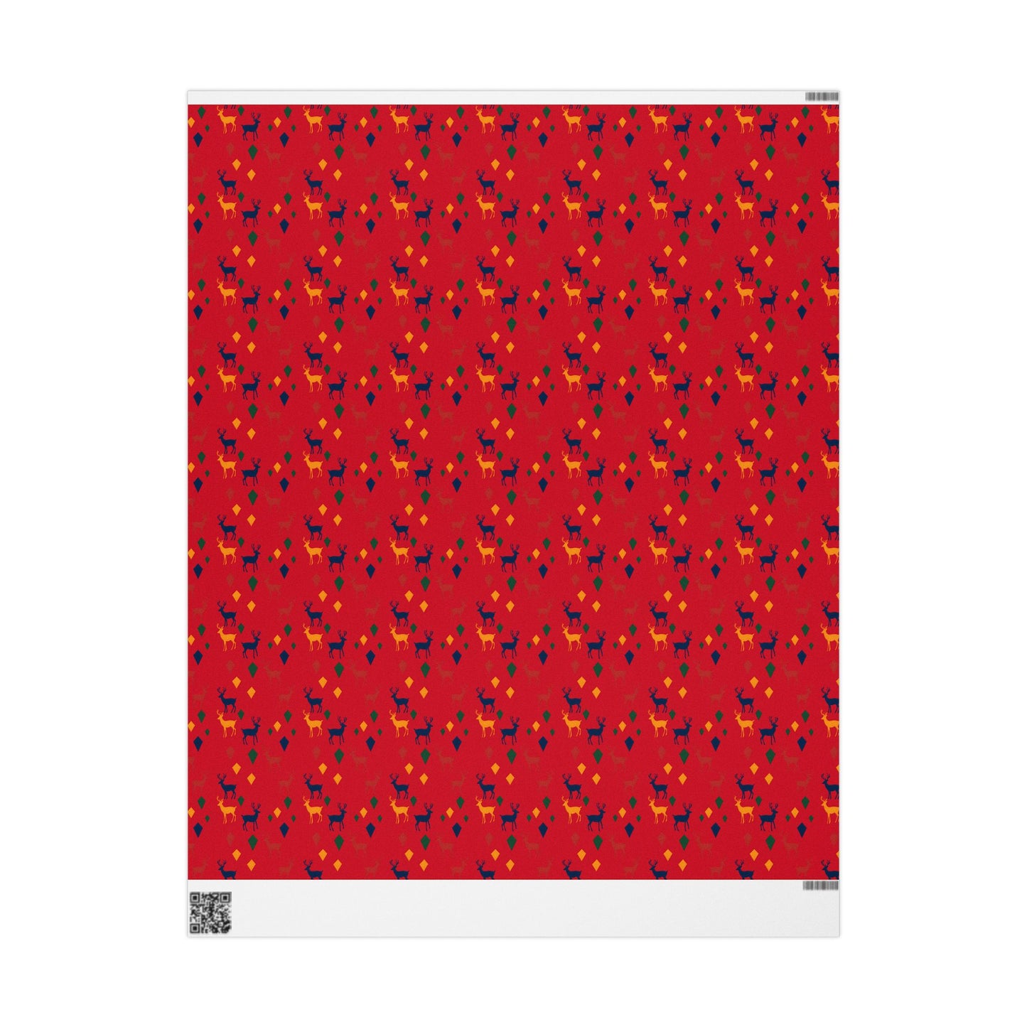 Wrapping Papers Christmas Reindeer Red