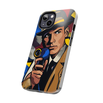 Tough Phone Cases Pop Art Modern Edge Guy Noir 01