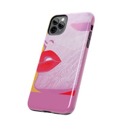 Tough Phone Cases Pop Art Modern Edge 01 Pink