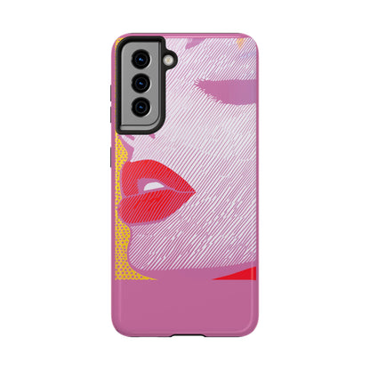 Tough Phone Cases Pop Art Modern Edge 01 Pink