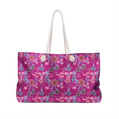 Weekender Bag - Floral - Pink