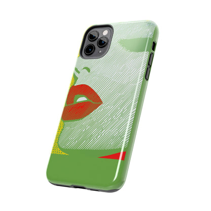 Tough Phone Cases Pop Art Modern Edge 01 Green