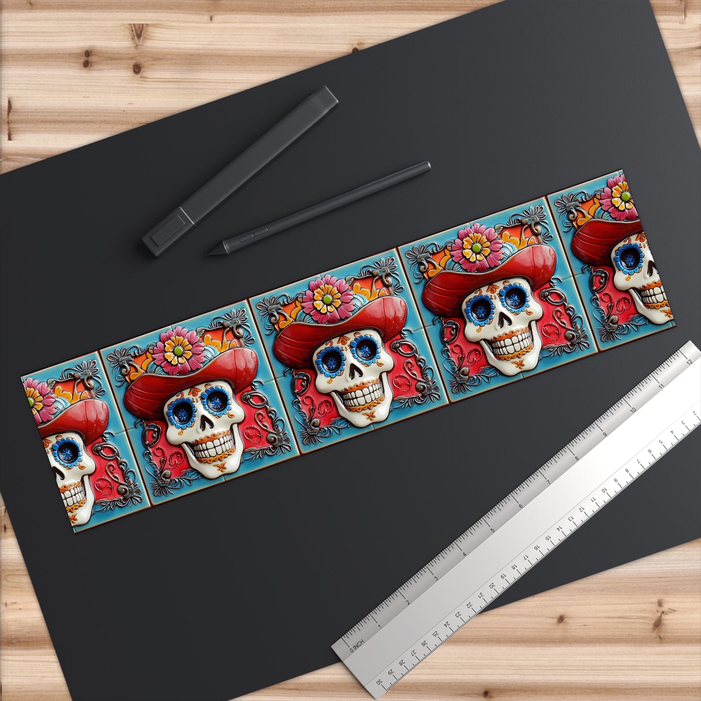 Sugar Skull Bumper Stickers 007, Day of the Dead Dia de Los Muertos, Halloween Decor - Car Decals, Laptop Stickers