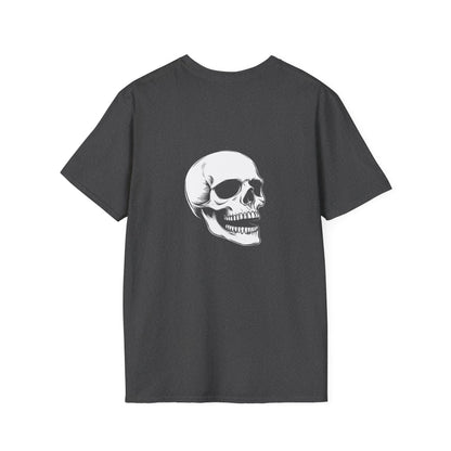 Unisex Softstyle T-ShirtHalloween Black Cats Bats Ghost Spiders Scary Pumpkins for Trick or Treat Laughing Skull