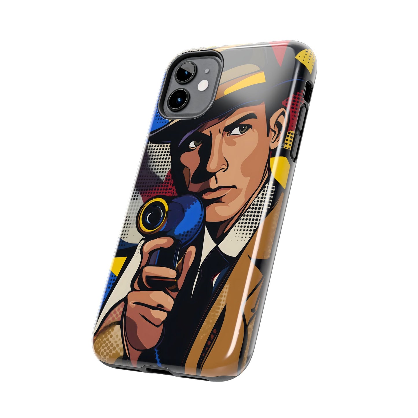 Tough Phone Cases Pop Art Modern Edge Guy Noir 01