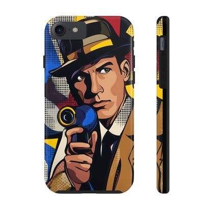 Tough Phone Cases Pop Art Modern Edge Guy Noir 01