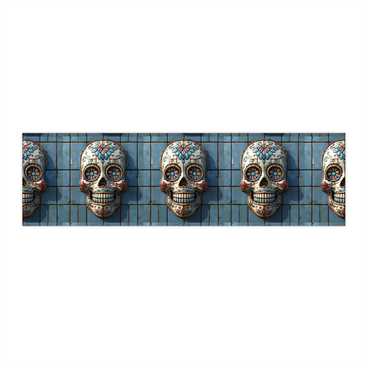 Sugar Skull Bumper Stickers 020 Day of the Dead Dia de Los Muertos, Halloween Decor - Car Decals, Laptop Stickers