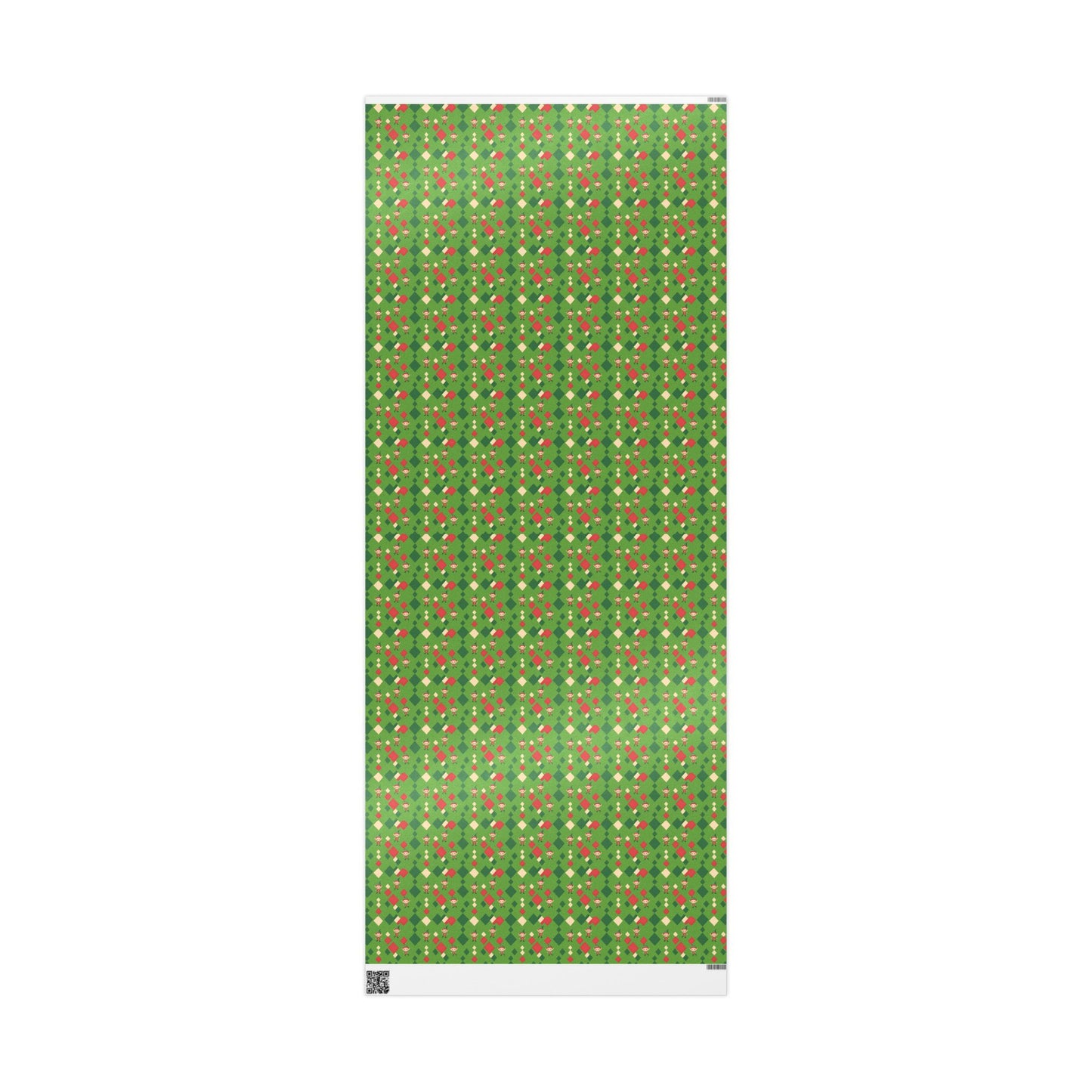 Wrapping Papers Christmas Elves Dance Green