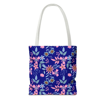 Tote Bag - Floral - Navy