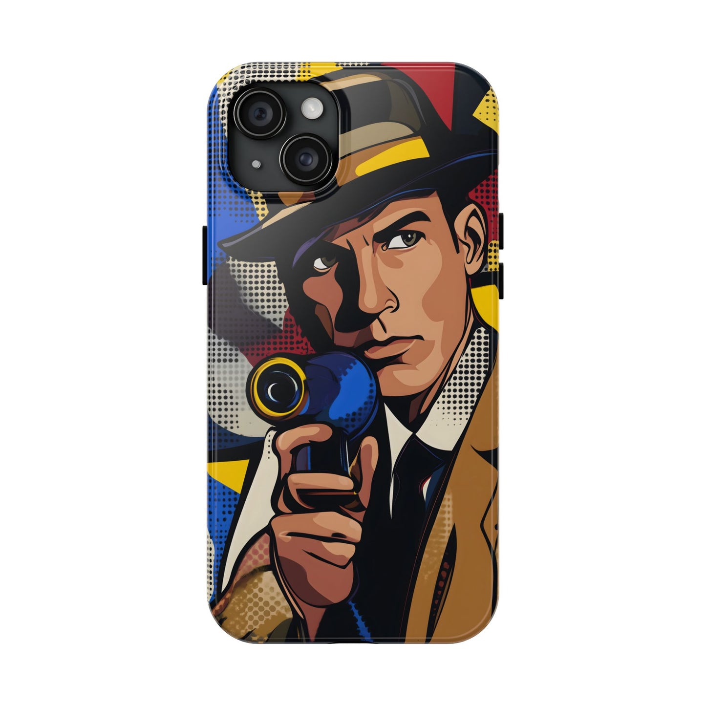 Tough Phone Cases Pop Art Modern Edge Guy Noir 01