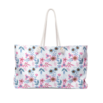 Weekender Bag - Floral - White