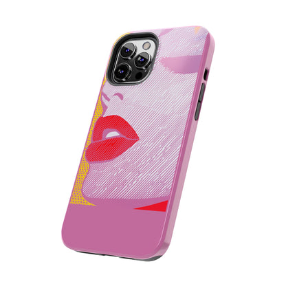 Tough Phone Cases Pop Art Modern Edge 01 Pink