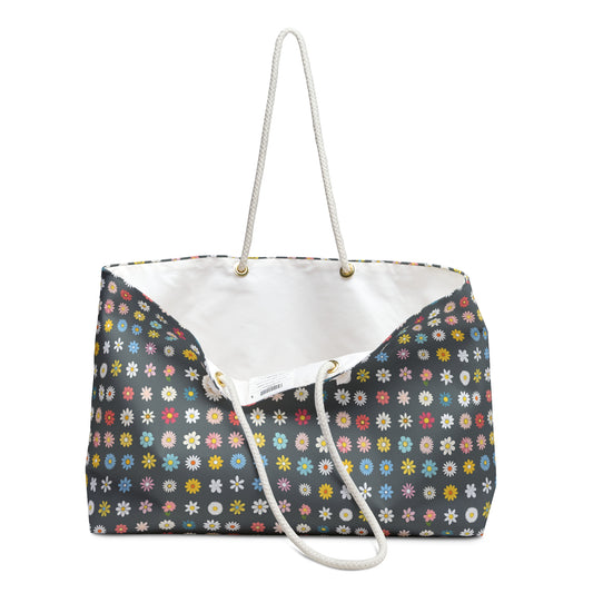 Weekender Bag - Daisys - Grey