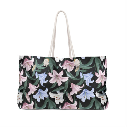 Weekender Bag - Flower Floret - Black