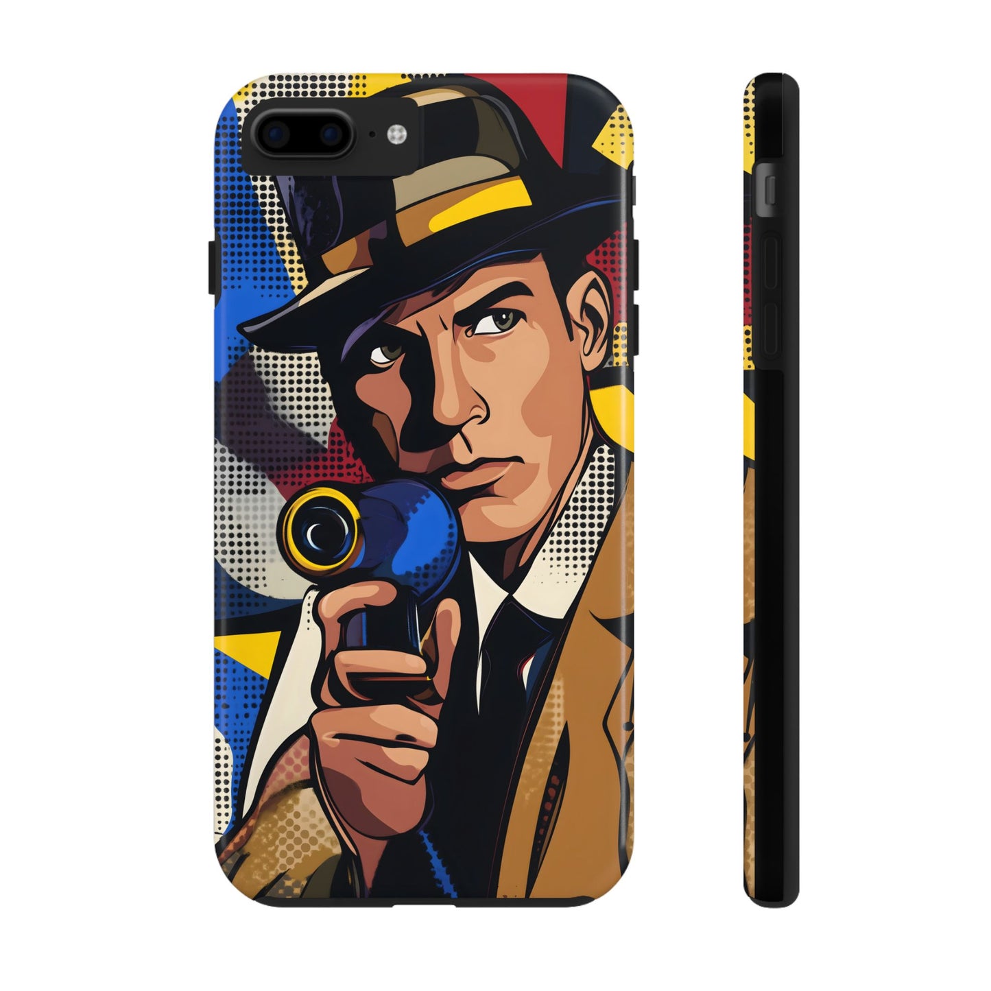 Tough Phone Cases Pop Art Modern Edge Guy Noir 01