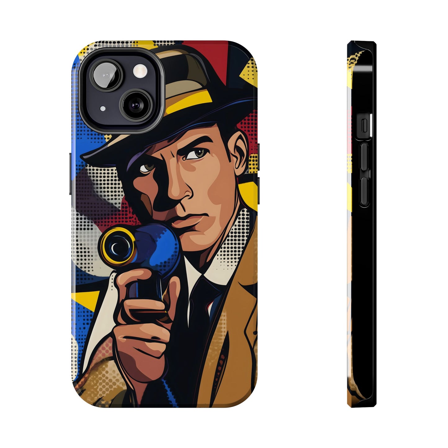 Tough Phone Cases Pop Art Modern Edge Guy Noir 01