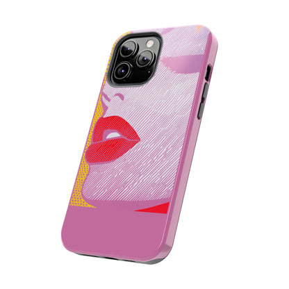 Tough Phone Cases Pop Art Modern Edge 01 Pink