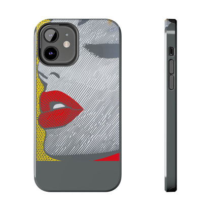 Tough Phone Cases Pop Art Modern Edge 01 Gray