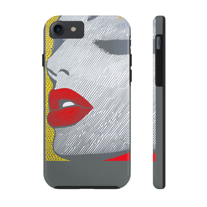 Tough Phone Cases Pop Art Modern Edge 01 Gray