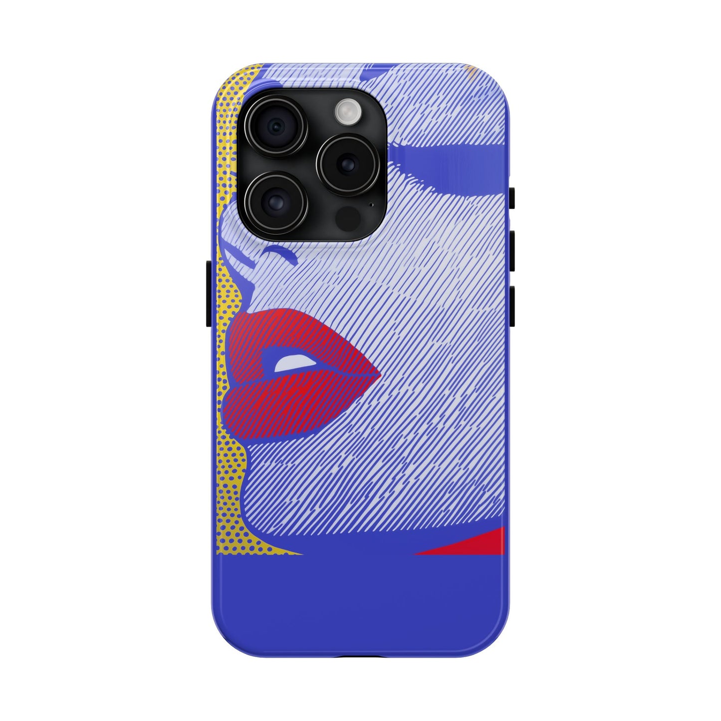 Tough Phone Cases Pop Art Modern Edge 01 Blue