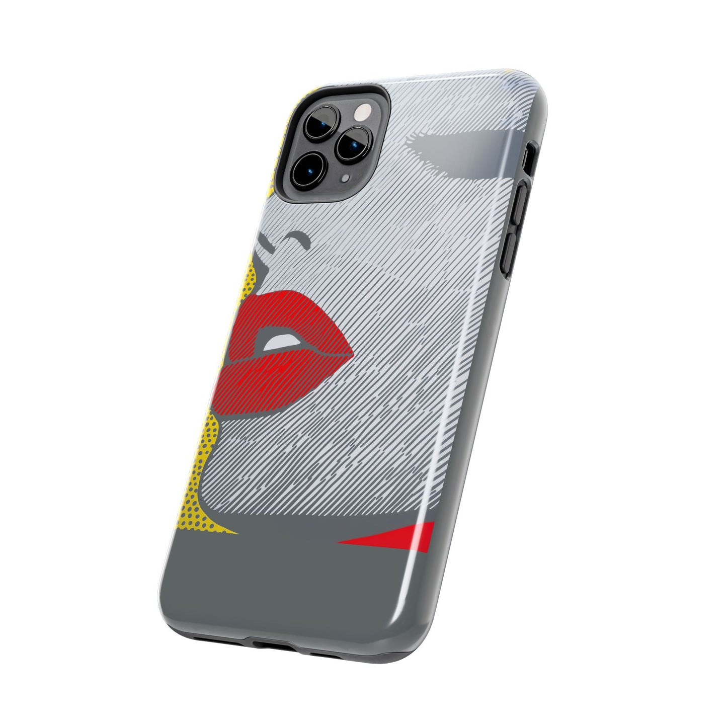 Tough Phone Cases Pop Art Modern Edge 01 Gray