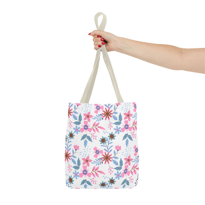 Tote Bag - Floral - White