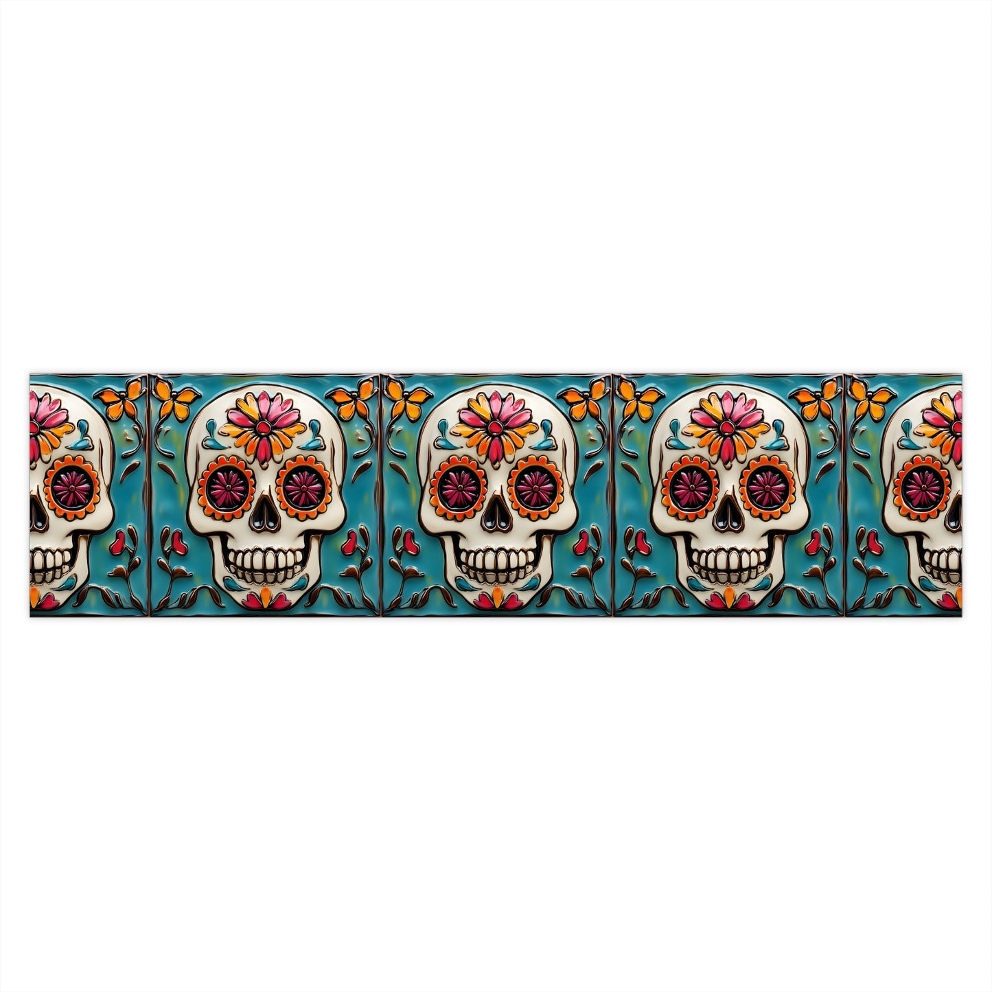 Sugar Skull Bumper Stickers 010, Day of the Dead Dia de Los Muertos, Halloween Decor - Car Decals, Laptop Stickers