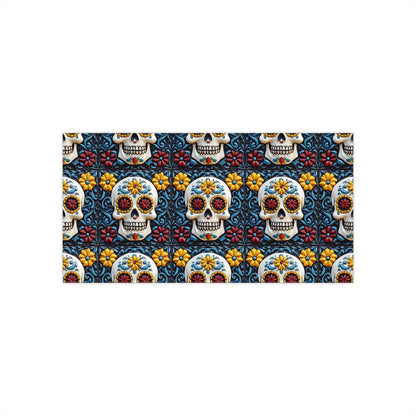 Sugar Skull Bumper Stickers 009, Day of the Dead Dia de Los Muertos, Halloween Decor - Car Decals, Laptop Stickers