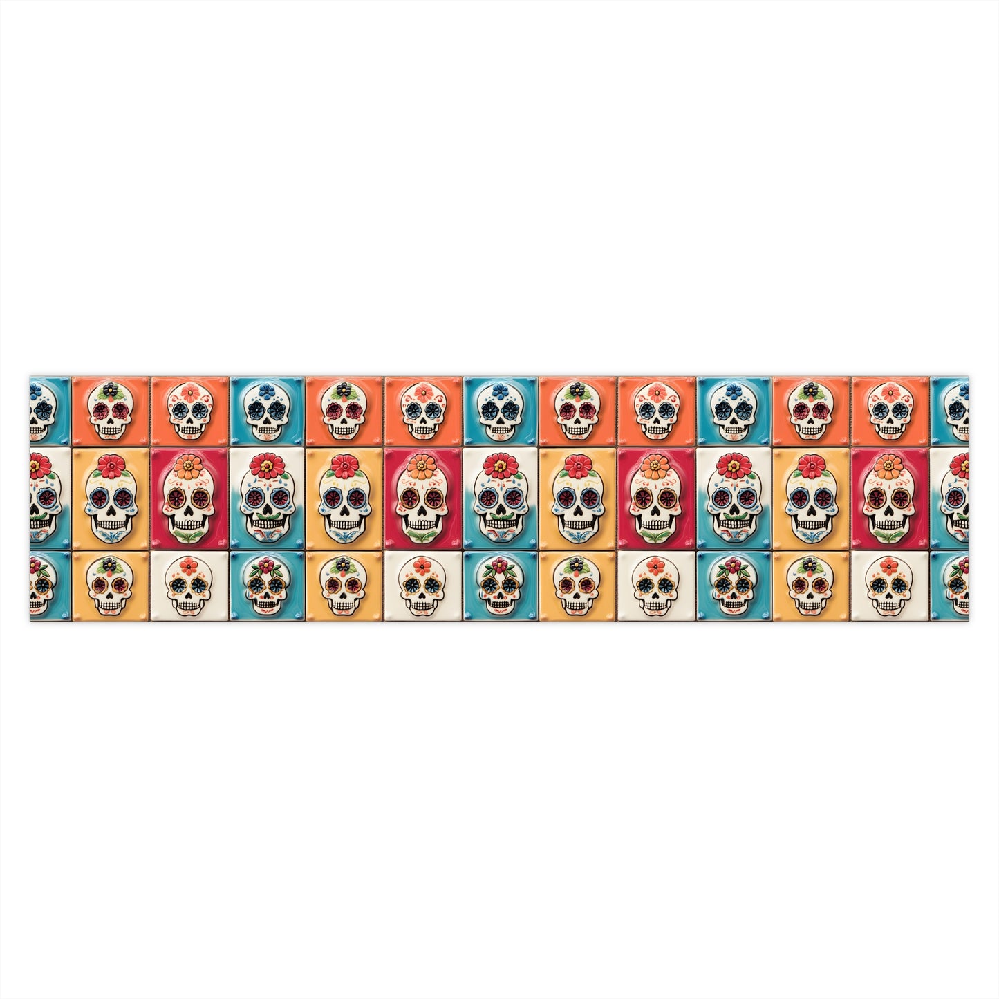 Sugar Skull Bumper Stickers 024 Day of the Dead Dia de Los Muertos, Halloween Decor - Car Decals, Laptop Stickers