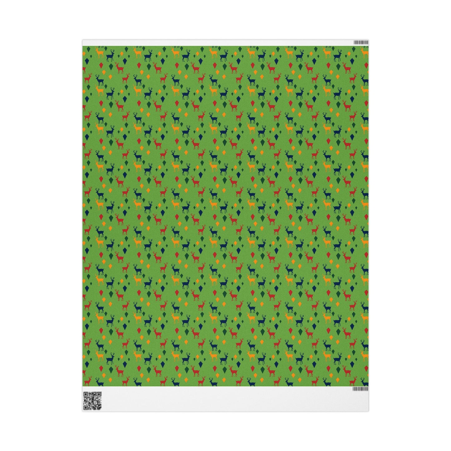 Wrapping Papers Christmas Reindeer Green