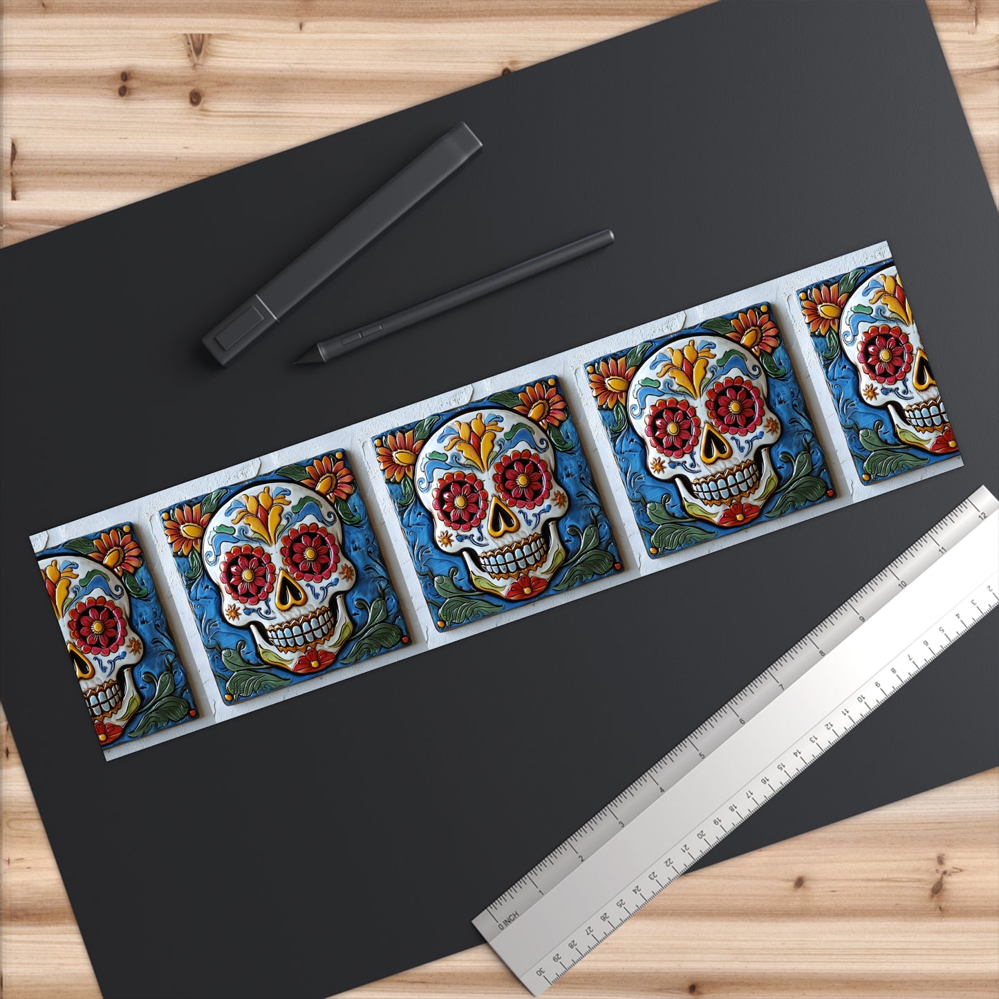 Sugar Skull Bumper Stickers 005, Day of the Dead Dia de Los Muertos, Halloween Decor - Car Decals, Laptop Stickers