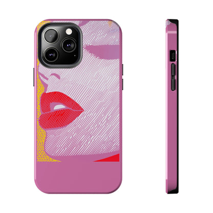 Tough Phone Cases Pop Art Modern Edge 01 Pink