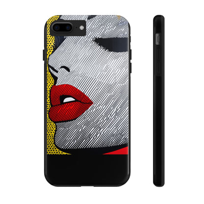 Tough Phone Cases Pop Art Modern Edge 01 Black