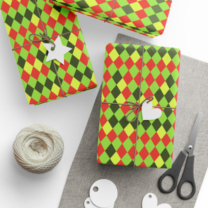 Wrapping Papers Christmas Diamond Peas