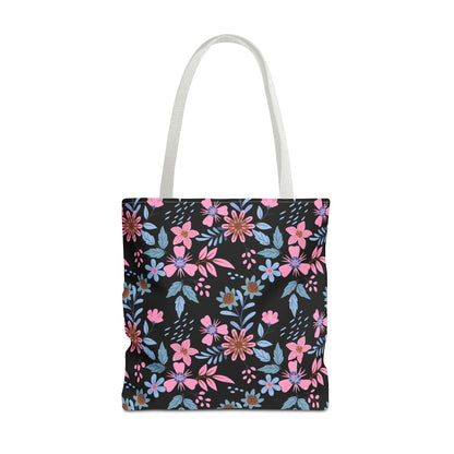 Tote Bag - Floral - Black