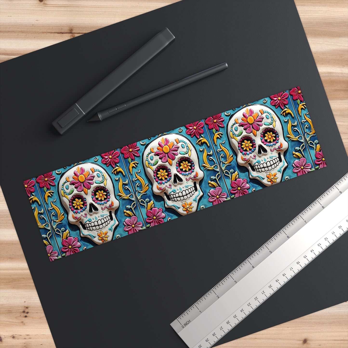 Sugar Skull Bumper Stickers 001, Day of the Dead Dia de Los Muertos, Halloween Decor - Car Decals, Laptop Stickers, Mexican