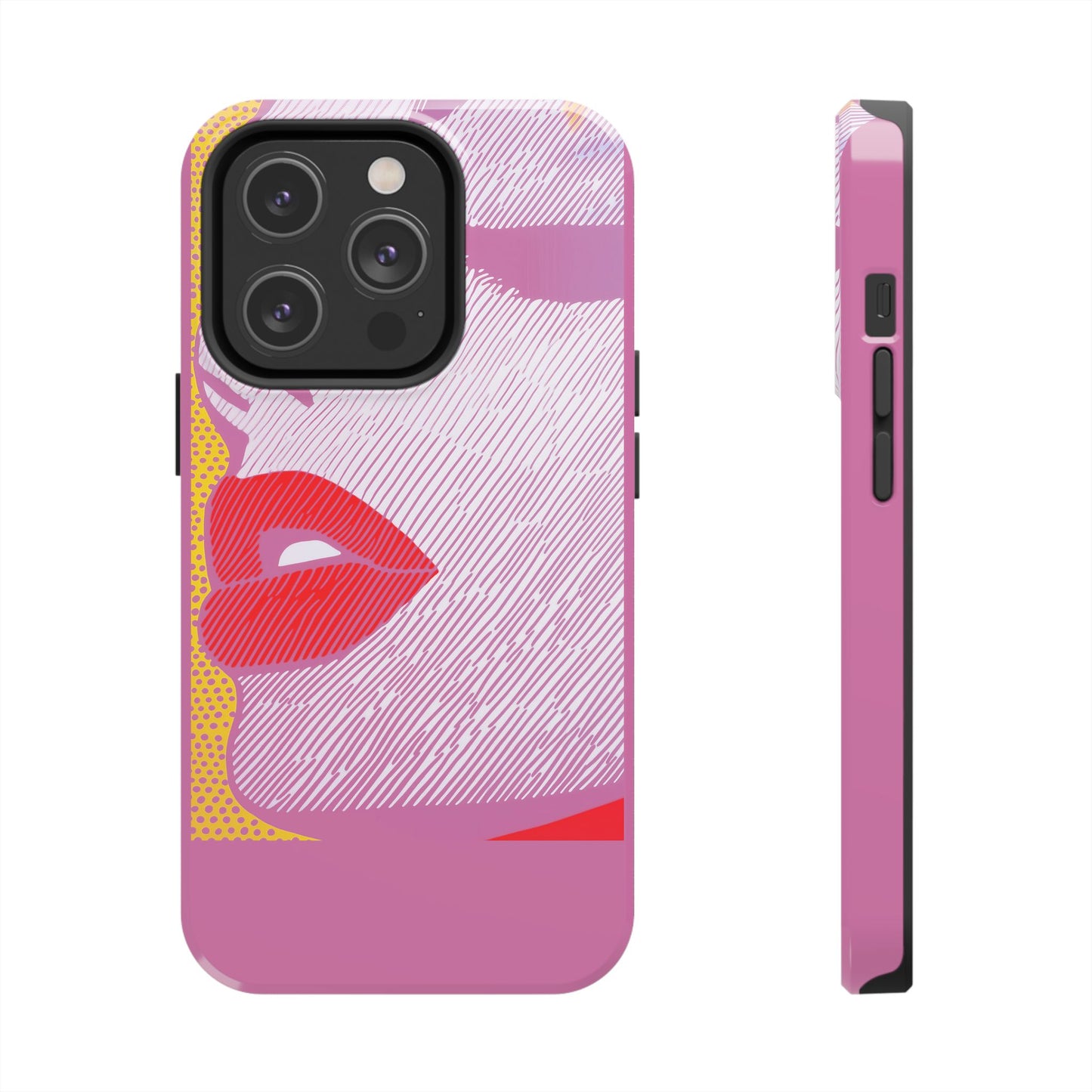 Tough Phone Cases Pop Art Modern Edge 01 Pink