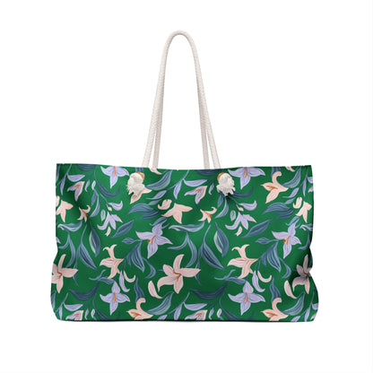 Weekender Bag - Flower Bloom - Green