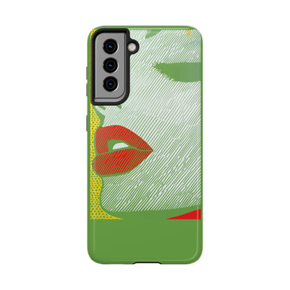 Tough Phone Cases Pop Art Modern Edge 01 Green