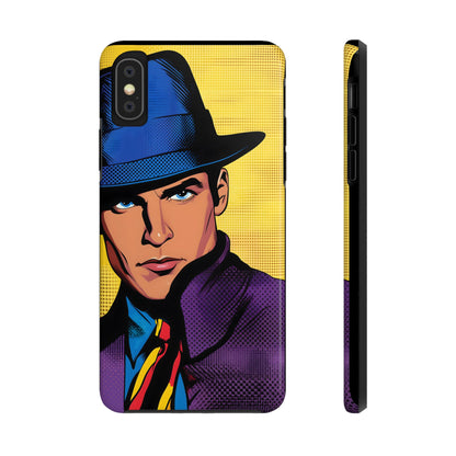 Tough Phone Cases Pop Art Modern Edge Guy Noir 04