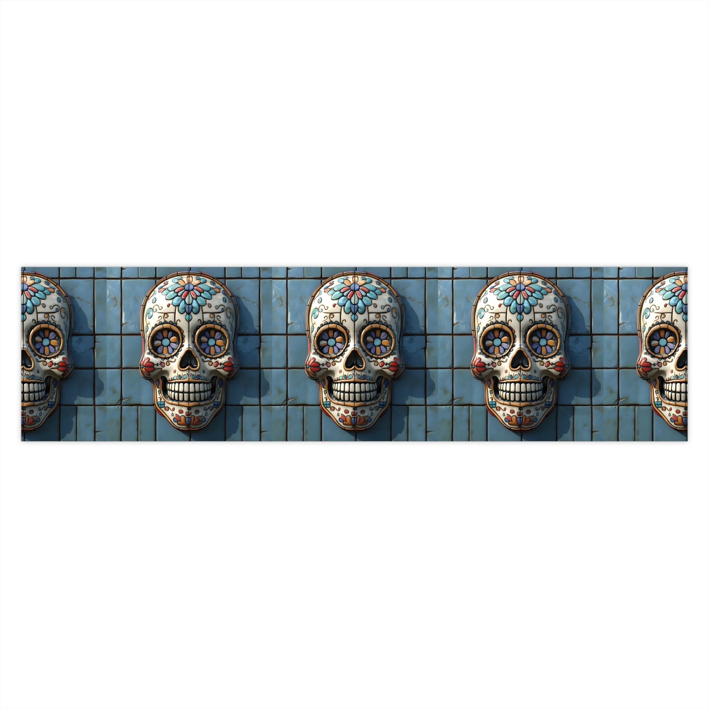 Sugar Skull Bumper Stickers 020 Day of the Dead Dia de Los Muertos, Halloween Decor - Car Decals, Laptop Stickers