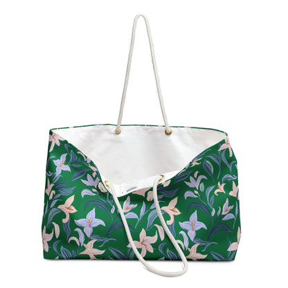 Weekender Bag - Flower Bloom - Green