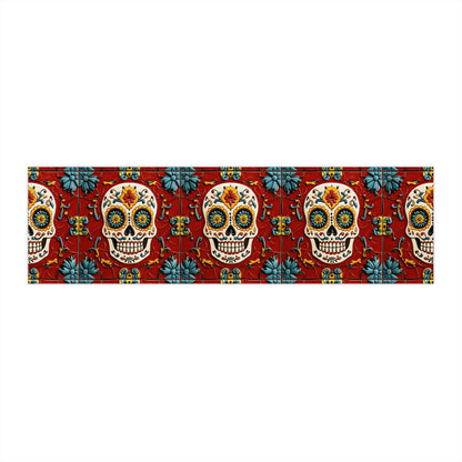 Sugar Skull Bumper Stickers 016 Day of the Dead Dia de Los Muertos, Halloween Decor - Car Decals, Laptop Stickers