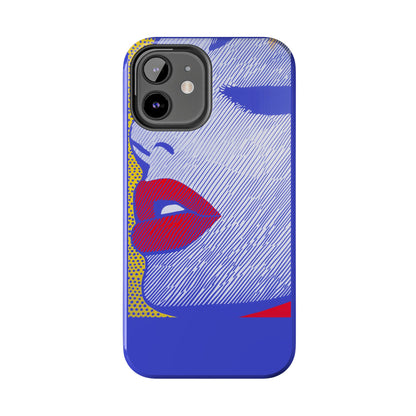 Tough Phone Cases Pop Art Modern Edge 01 Blue