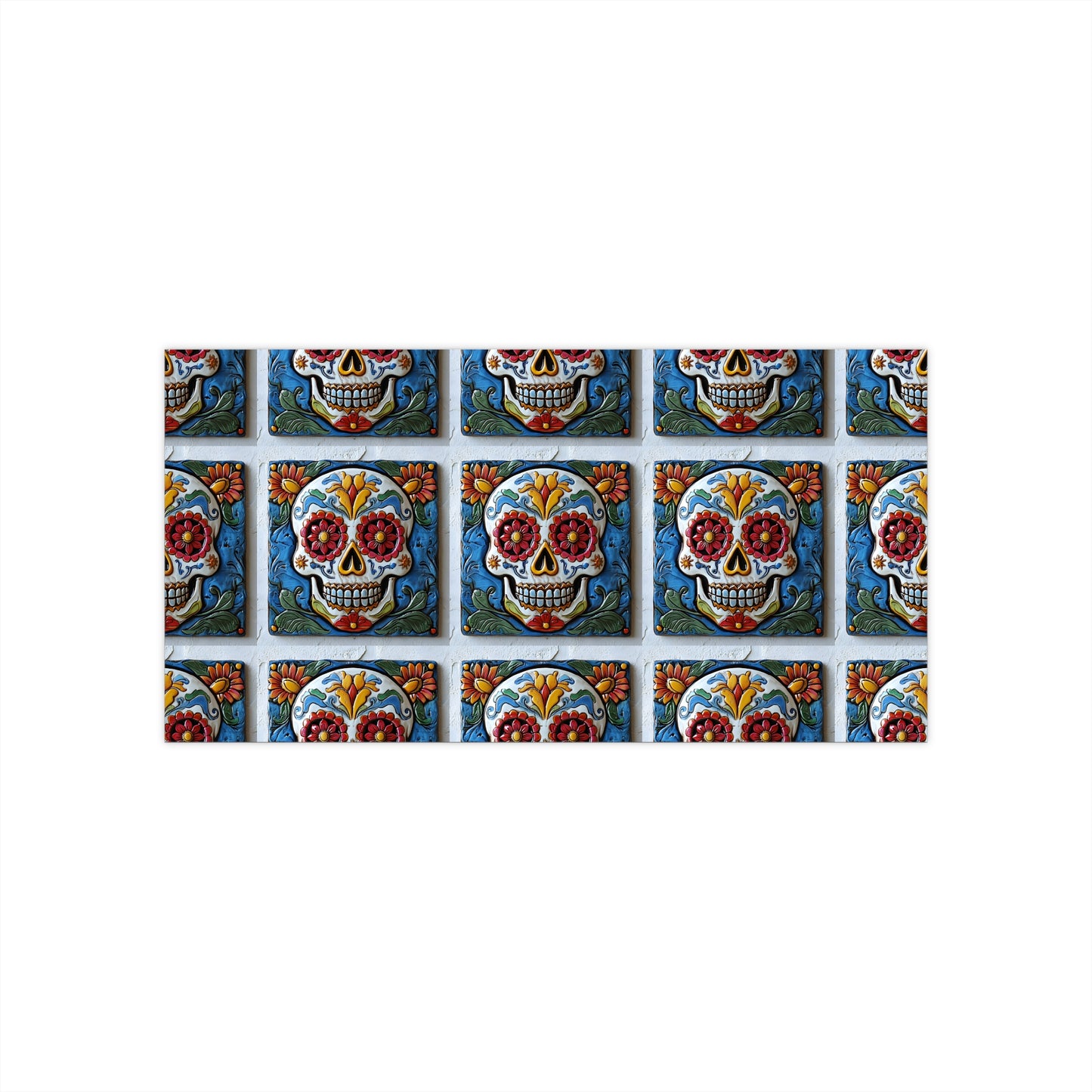 Sugar Skull Bumper Stickers 005, Day of the Dead Dia de Los Muertos, Halloween Decor - Car Decals, Laptop Stickers