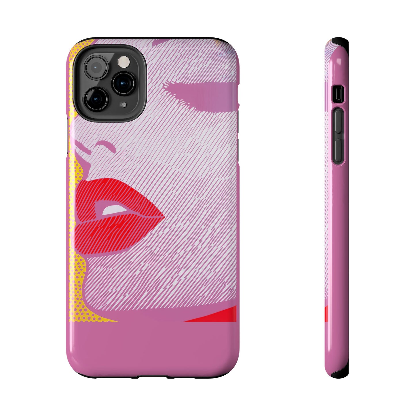 Tough Phone Cases Pop Art Modern Edge 01 Pink