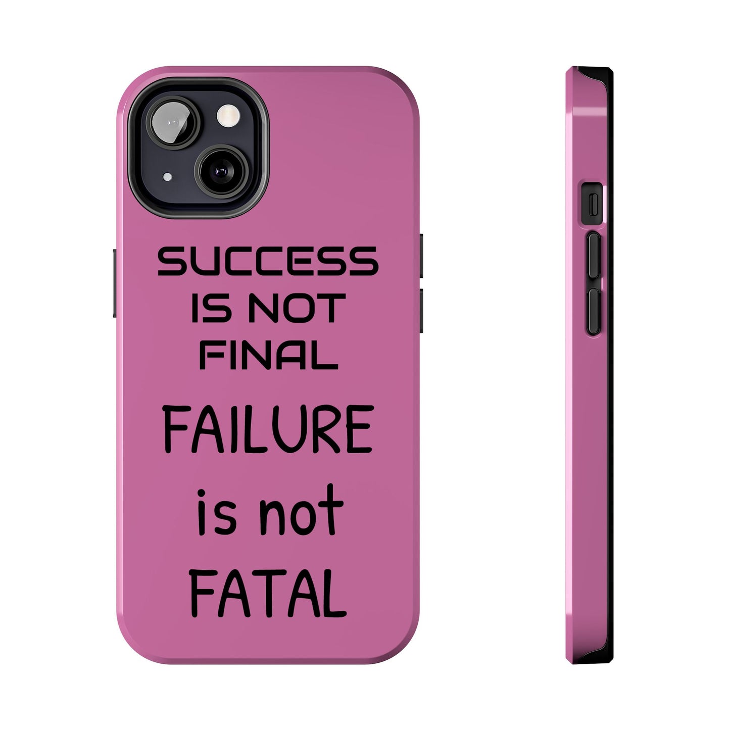 Tough Phone Cases,  Just Saying Pink 01 Custom Design Fun Unique Cover, a Gift for Tech Lover