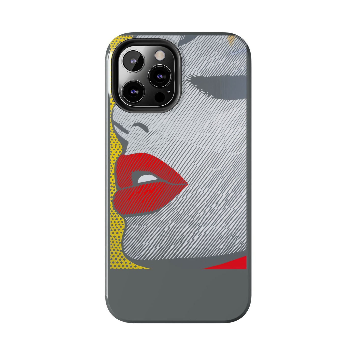 Tough Phone Cases Pop Art Modern Edge 01 Gray