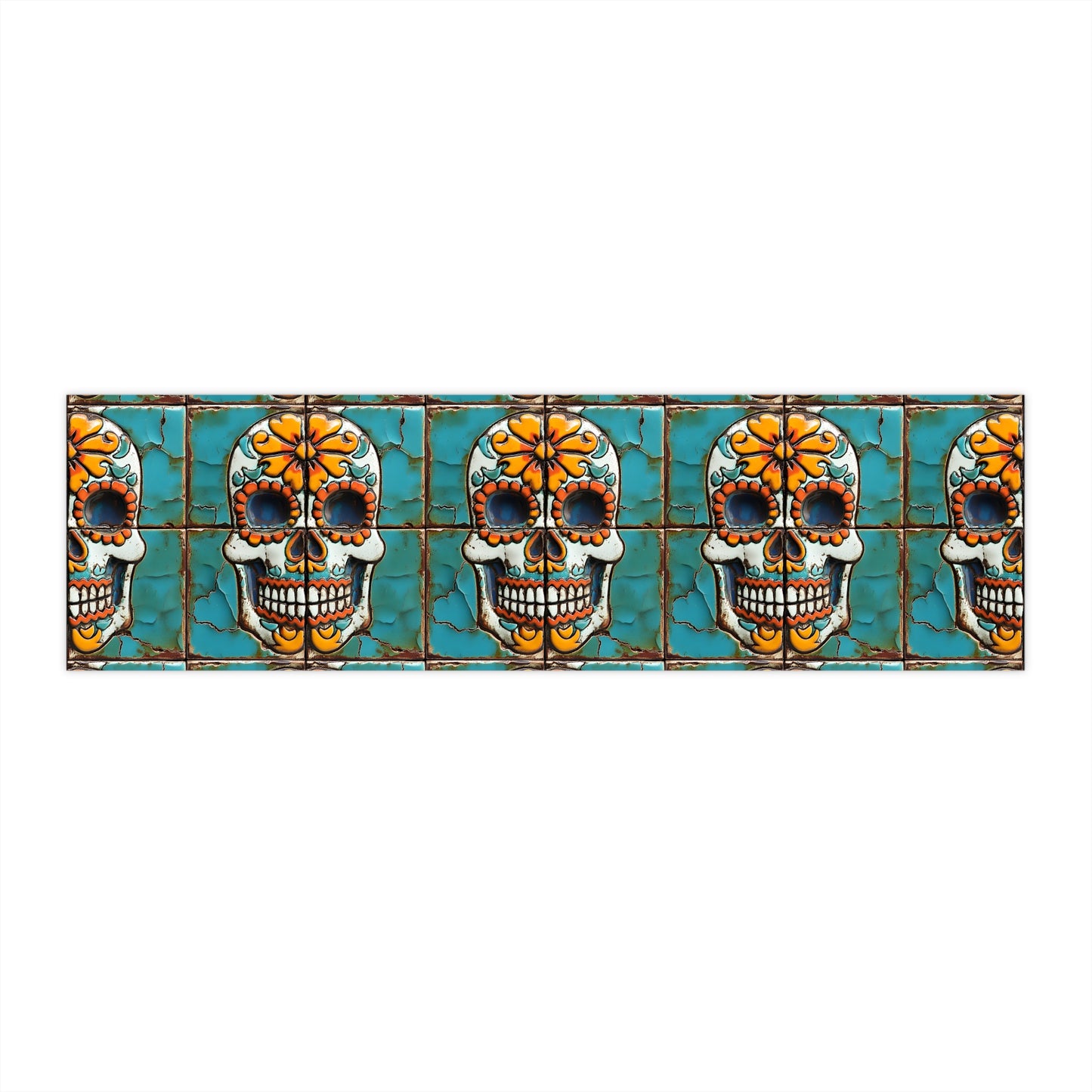 Sugar Skull Bumper Stickers 003, Day of the Dead Dia de Los Muertos, Halloween Decor - Car Decals, Laptop Stickers