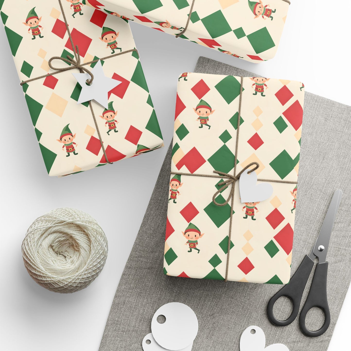 Wrapping Papers Christmas Elves Dance